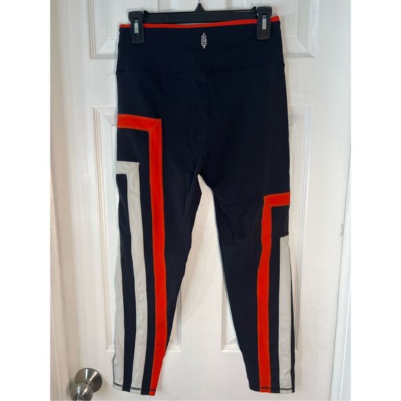 Free People Leggings Black and Orange Size Medium - Picture 3 of 9